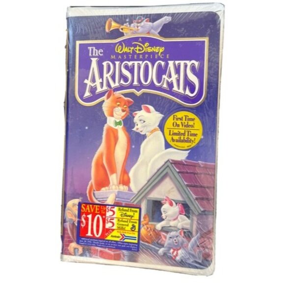 The Aristocats VHS Movie Walt Disney Masterpiece Collection NEW FACTORY SEALED - Picture 1 of 2